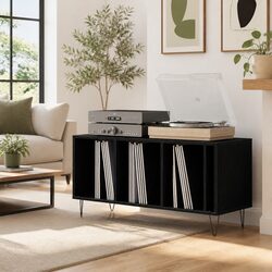 Friendly Black Oak Media Cabinet for Your Home