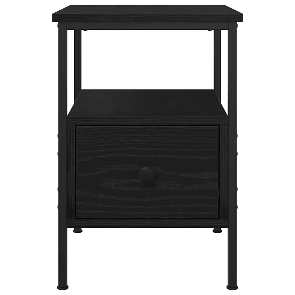 Black Bedside Cabinet 34x36x50cm