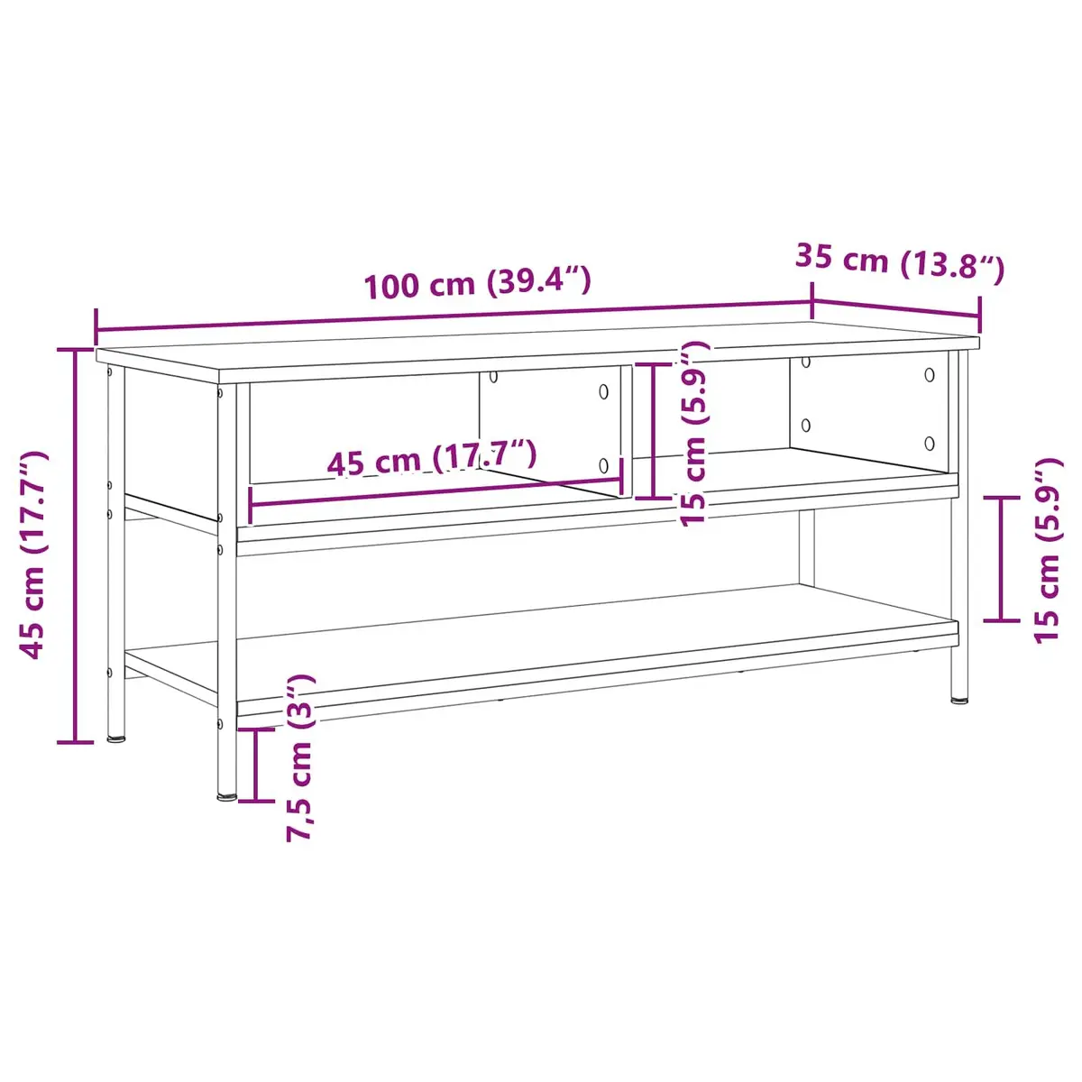 Wall-Mounted TV Cabinet Set