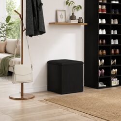 Friendly Black Oak Storage Bench for Your Home