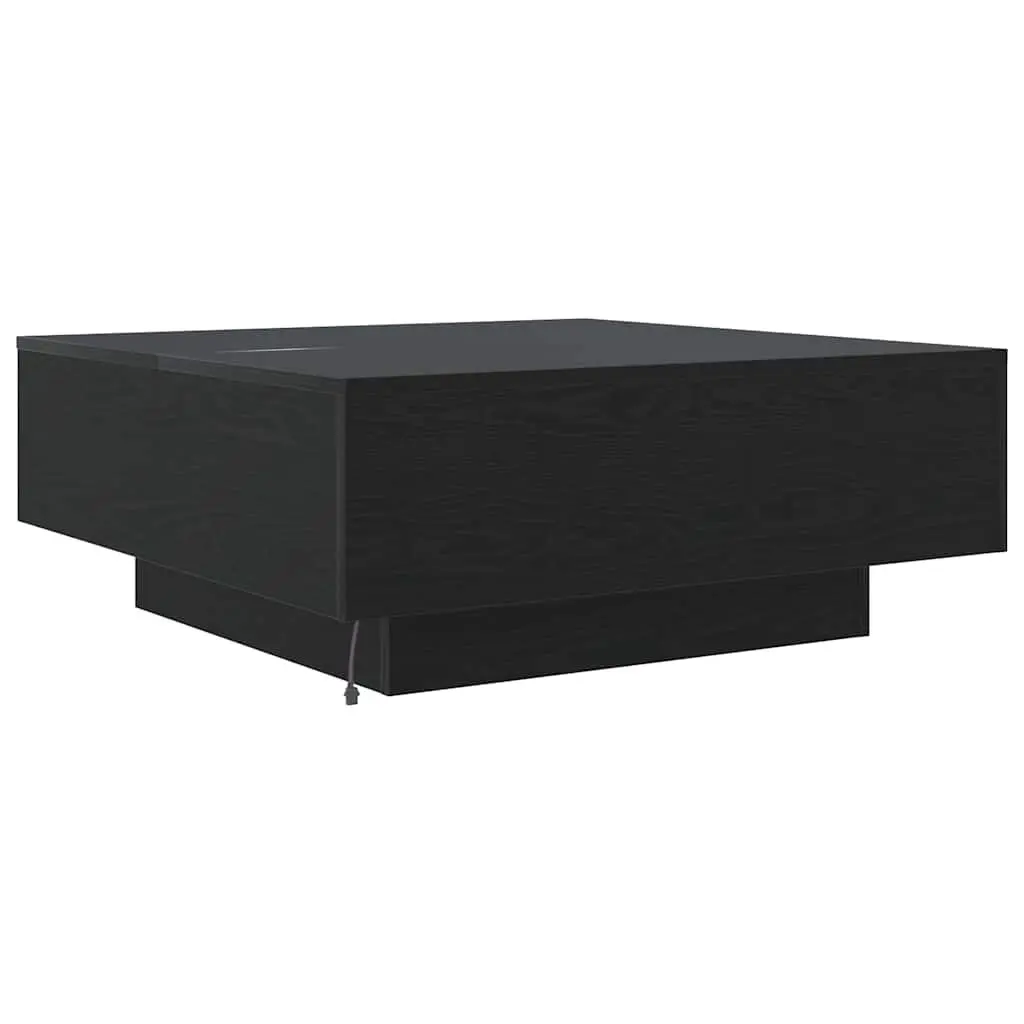Coffee Table in Black Oak with LED Lighting