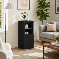 Your New Favorite Black LED Sideboard Awaits