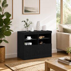 Charming Black LED Sideboard for Your Home