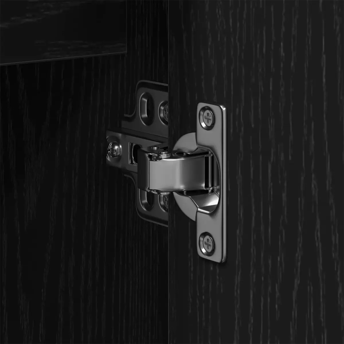 Bathroom Vanity Unit Wall-Mounted Black Oak 60x30x60cm