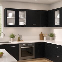 Your Go-To Black Oak Hanging Cabinet for the Kitchen