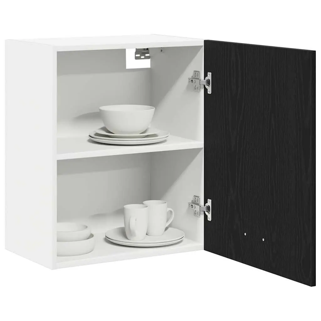 Hanging Cabinet Black Oak Engineered Wood 50 x 31 x 60 cm