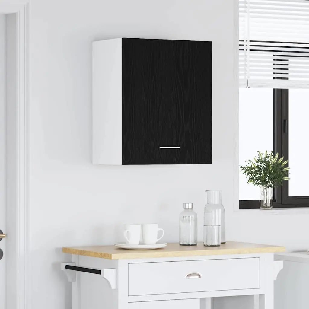 Hanging Cabinet Black Oak Engineered Wood 50 x 31 x 60 cm