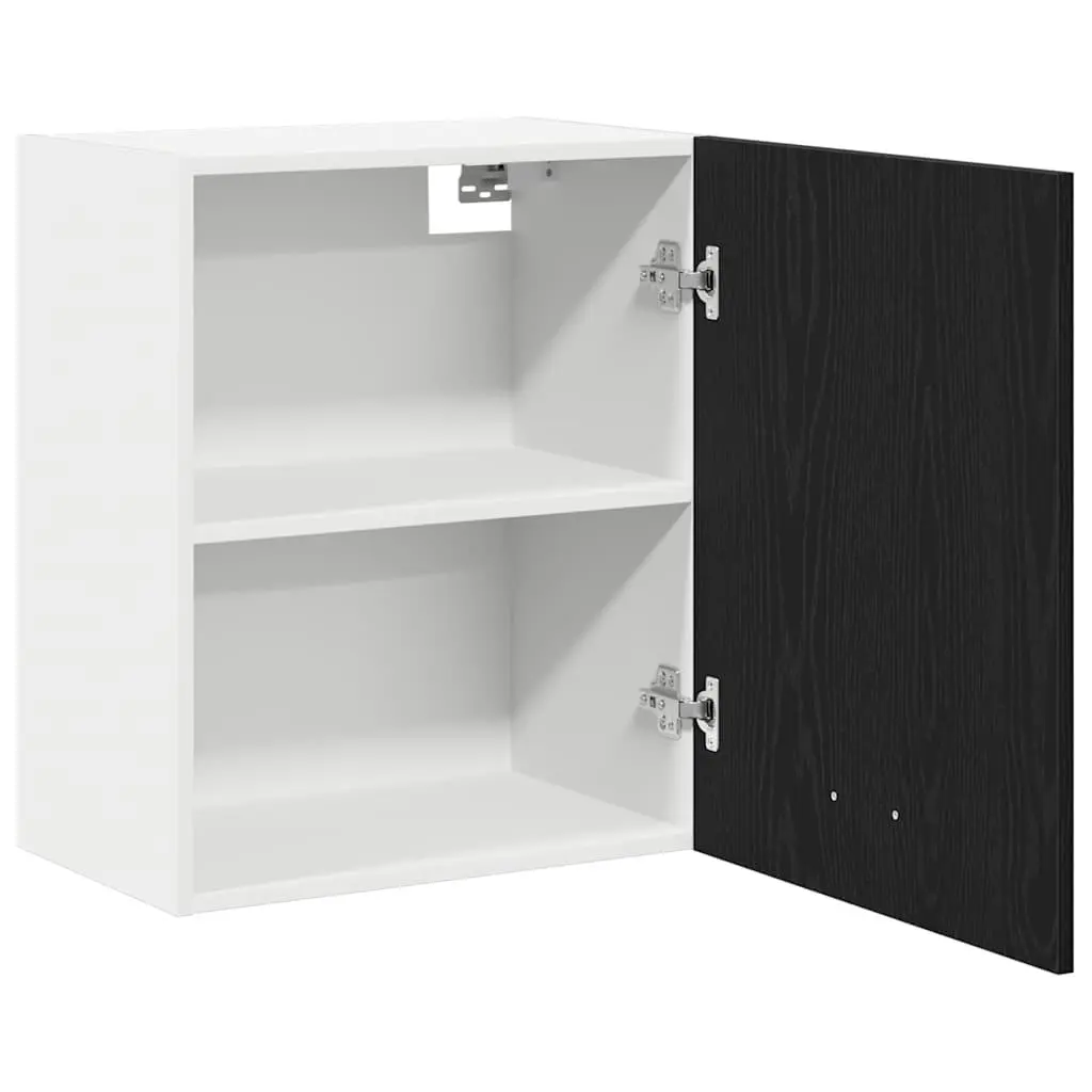 Hanging Cabinet Black Oak Engineered Wood 50 x 31 x 60 cm
