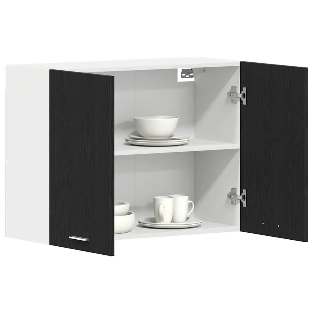 Black Oak Cabinet 80x31x60cm