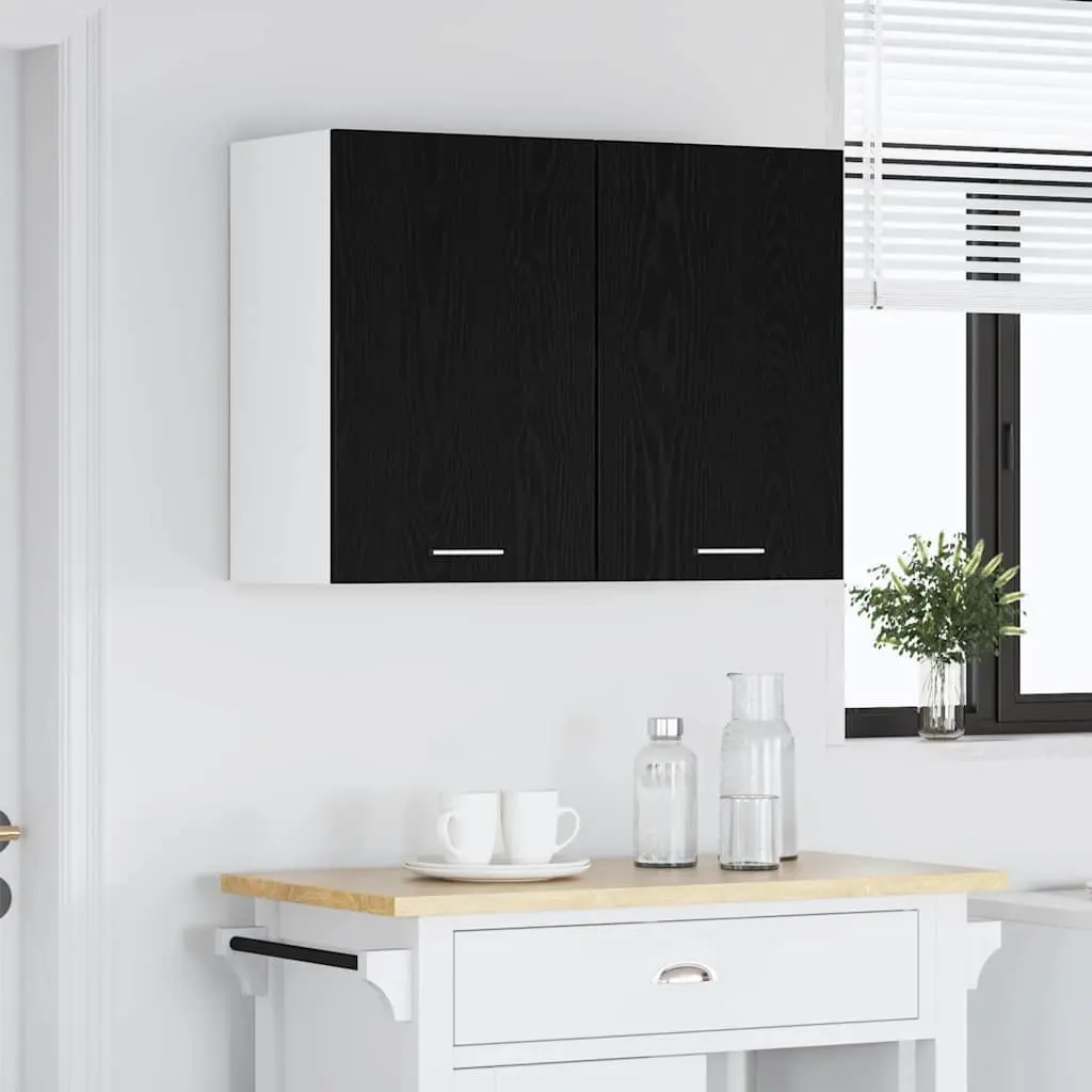 Black Oak Cabinet 80x31x60cm