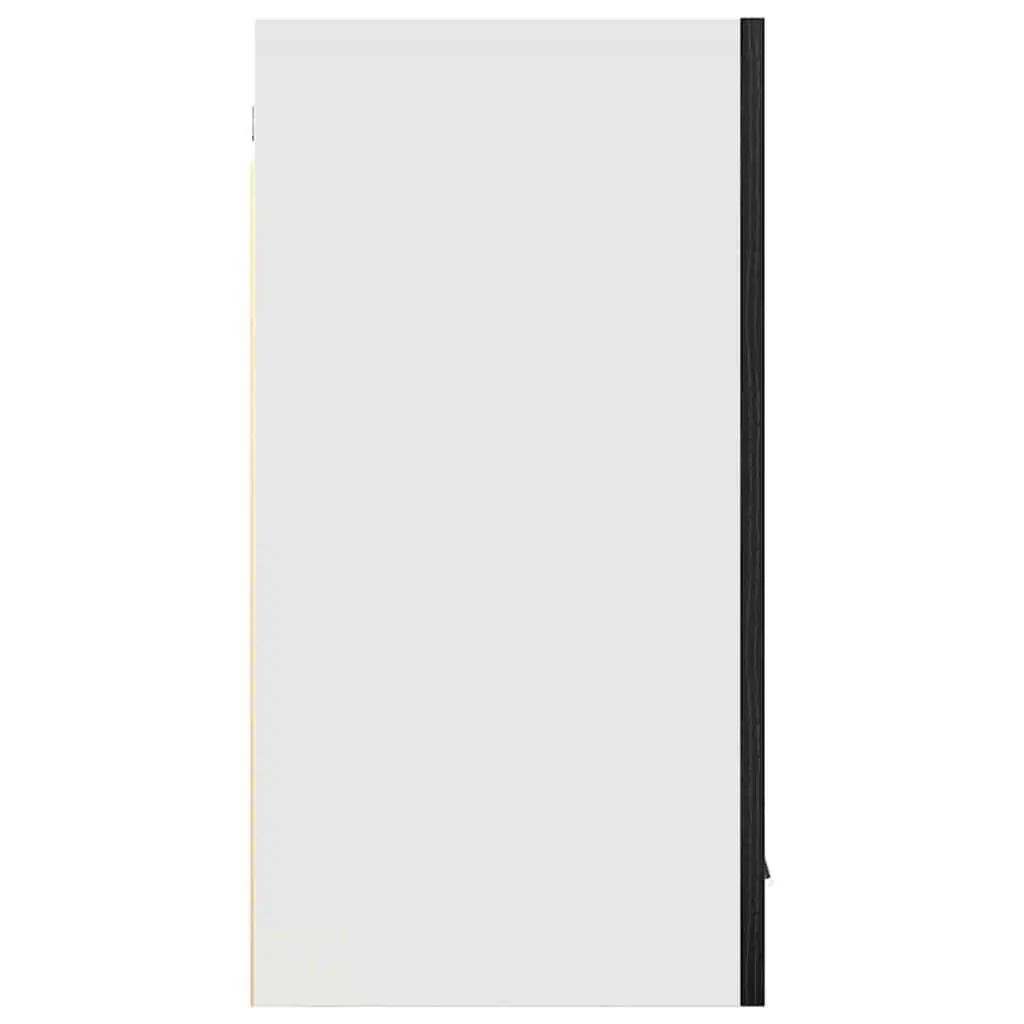 Hanging Kitchen Cabinet Black Oak Modern Storage Engineered Wood 80x31x60cm