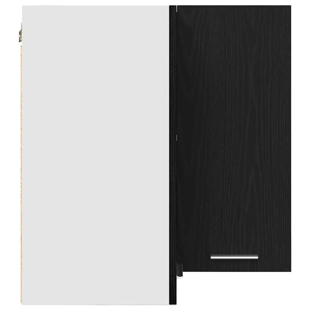 Hanging Kitchen Cabinet Black Modern Storage Engineered Wood 57 x 57 x 60 cm