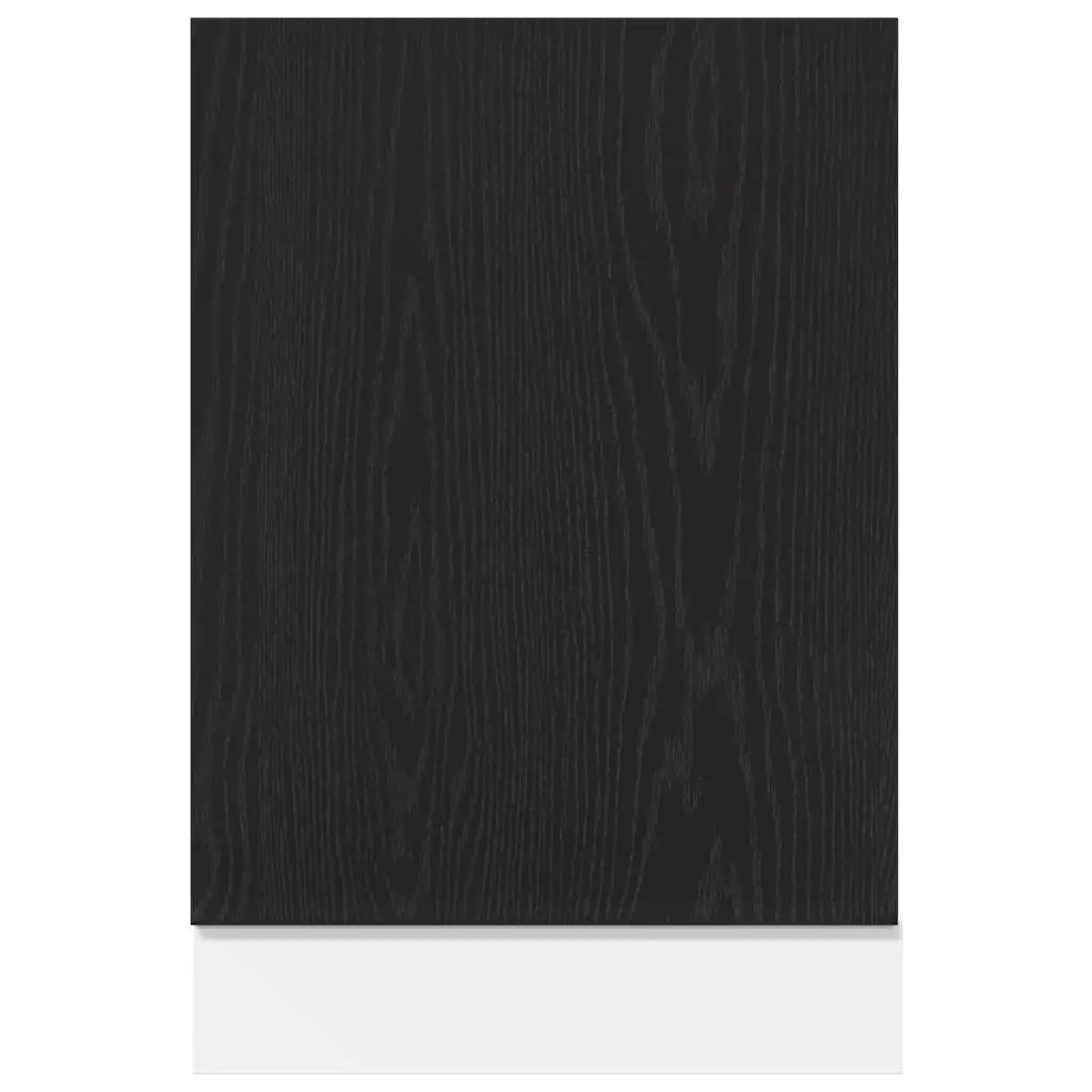 Dishwasher Panel Black Oak Engineered Wood 45x1.5x67cm
