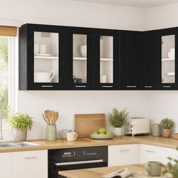 Your Ideal Hanging Kitchen Storage in Black Oak