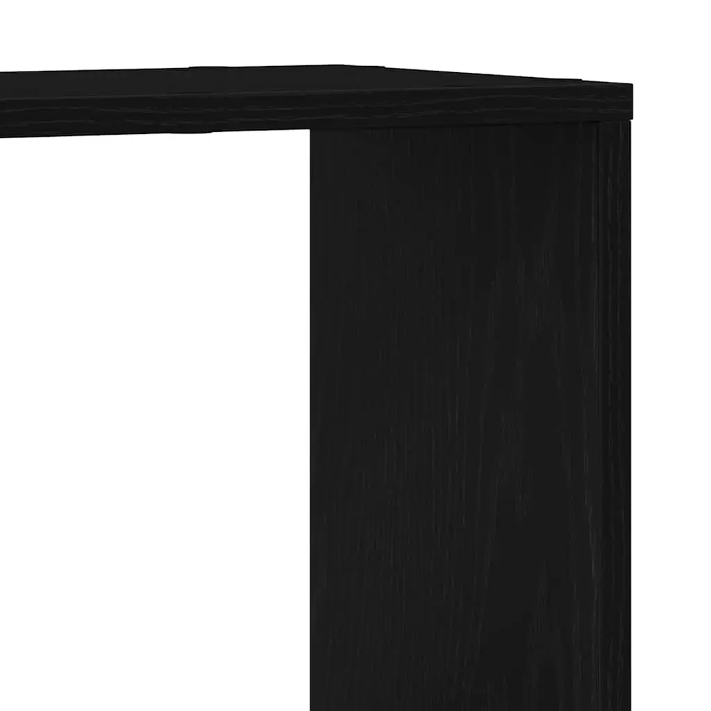 Wall-Mounted TV Cabinet Set Black Storage Shelves 100x24x63 cm