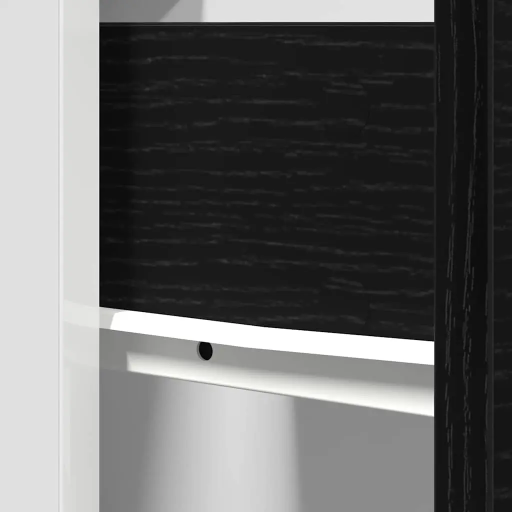 Hanging Kitchen Cabinet Modern Black Oak Engineered Wood 40x46x81.5cm