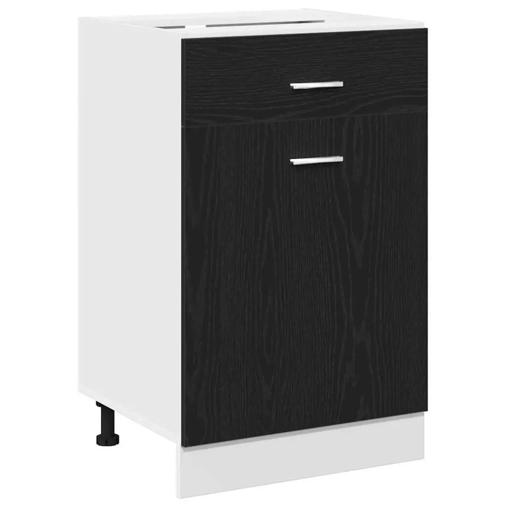 Black Oak Kitchen Cabinet for Storage