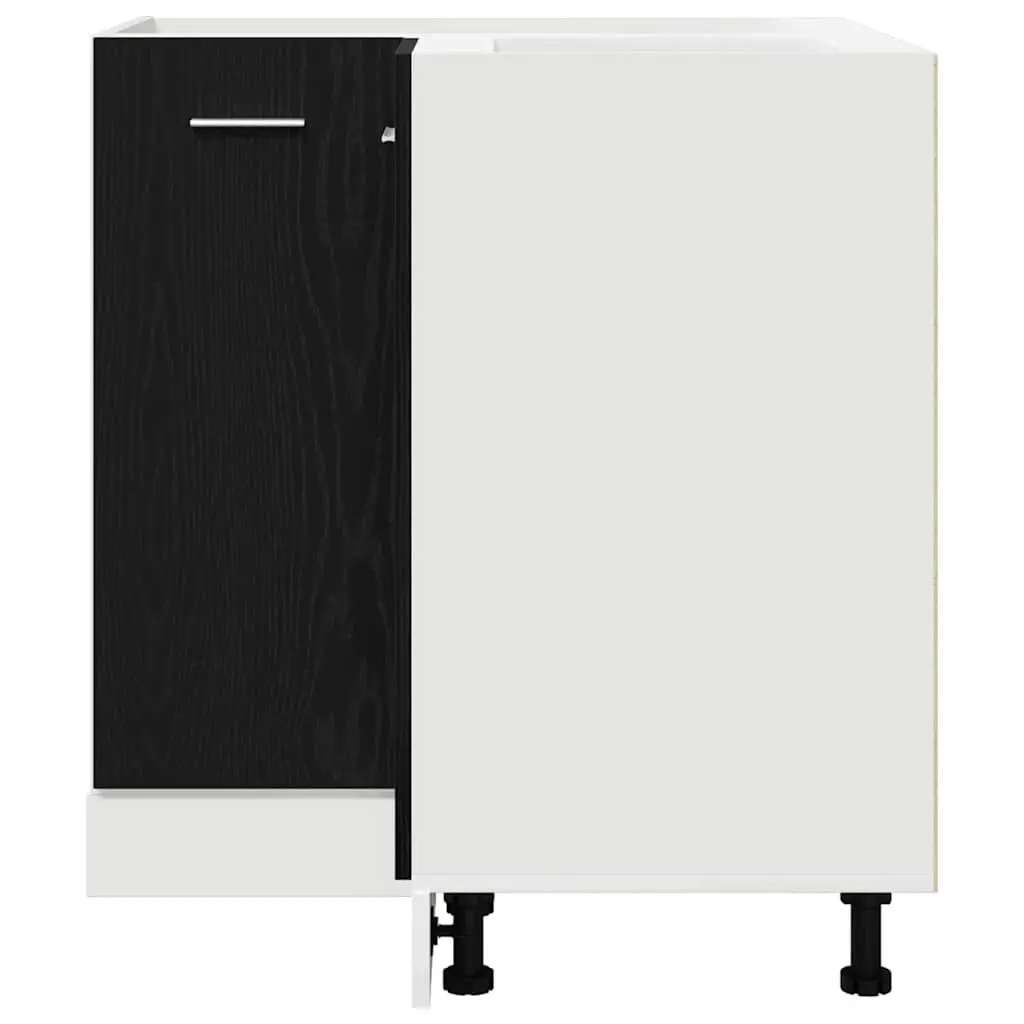 Storage Hanging Kitchen Cabinet Black Oak 75.5 x 75.5 x 80.5cm