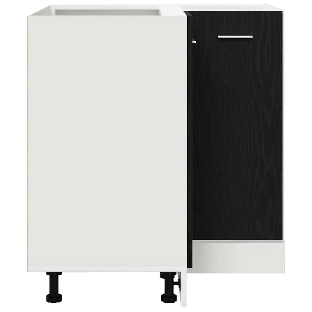 Storage Hanging Kitchen Cabinet Black Oak 75.5 x 75.5 x 80.5cm