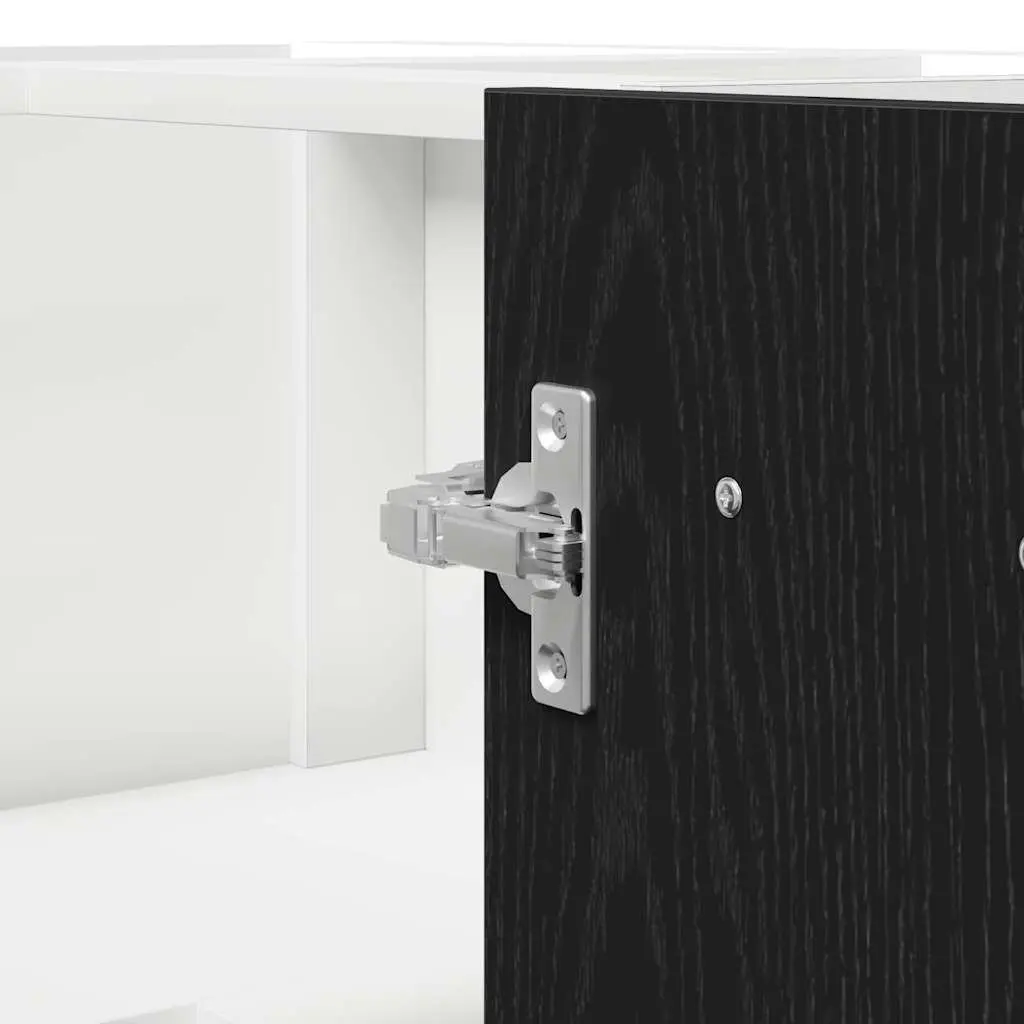 Storage Hanging Kitchen Cabinet Black Oak 75.5 x 75.5 x 80.5cm