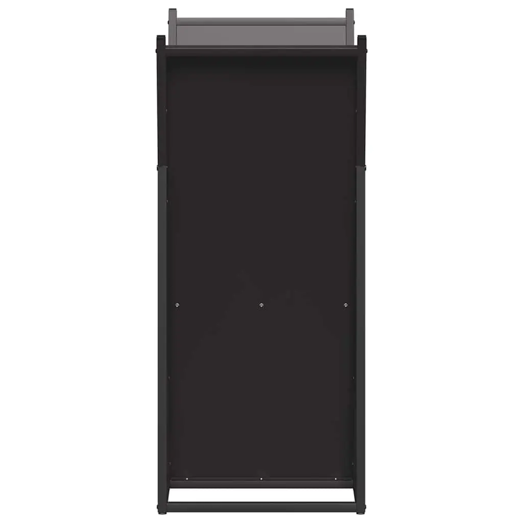 Firewood Rack Black Large Capacity Cold-rolled Steel