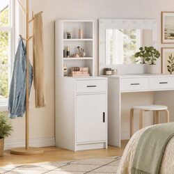 Your Friendly Highboard Storage Cabinet in White