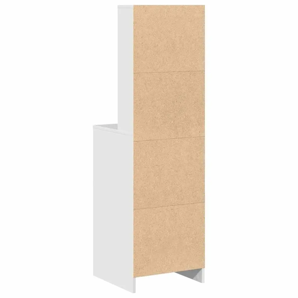 Highboard Storage Cabinet White 40 x 40.5 x 135cm Modern Furniture Buffet
