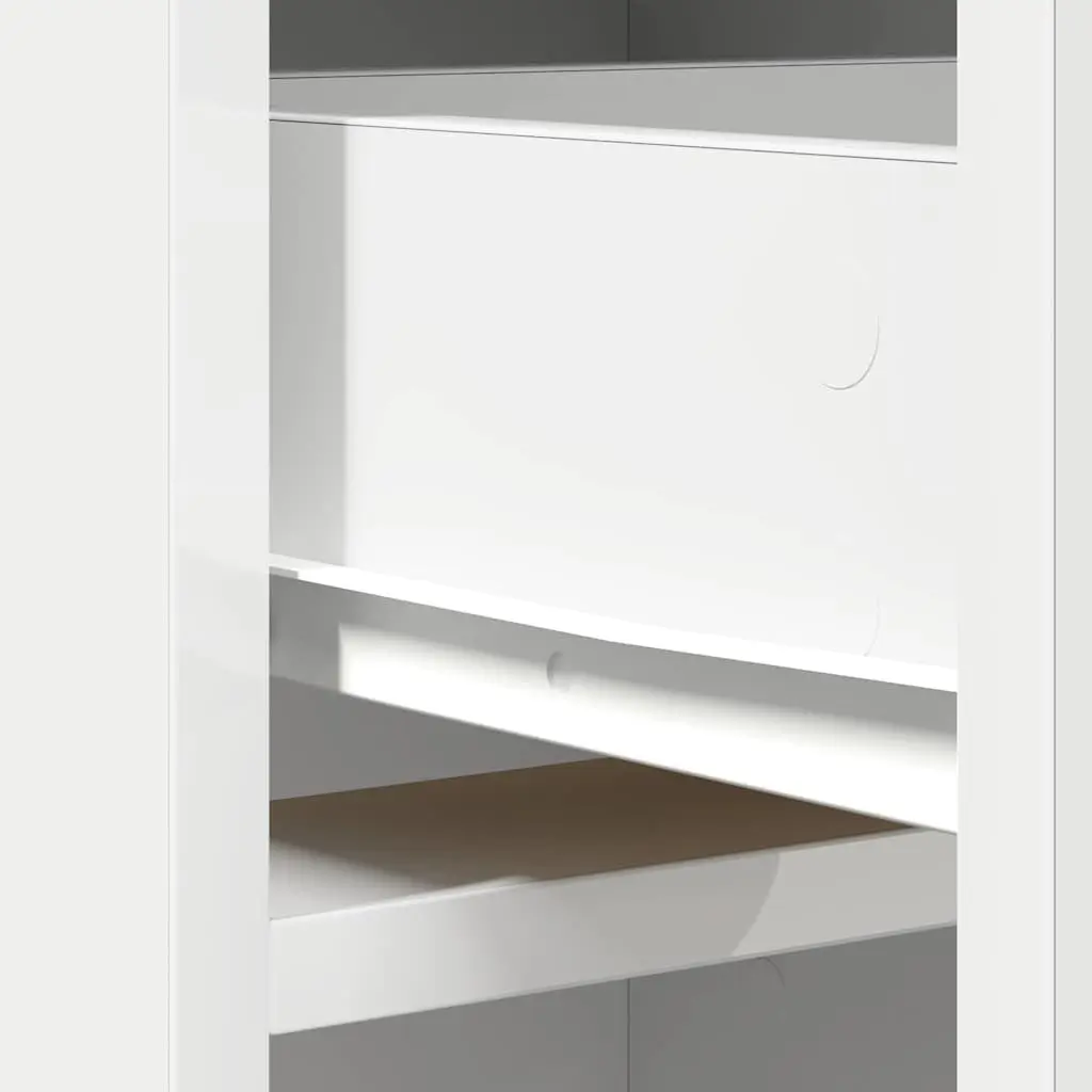 Highboard Storage Cabinet White 40 x 40.5 x 135cm Modern Furniture Buffet