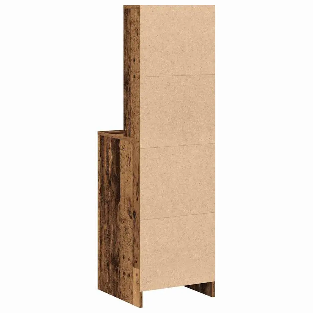 Highboard Old Wood Style Storage Cabinet 135cm Brown