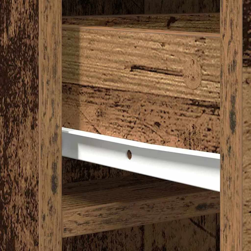Highboard Old Wood Style Storage Cabinet 135cm Brown