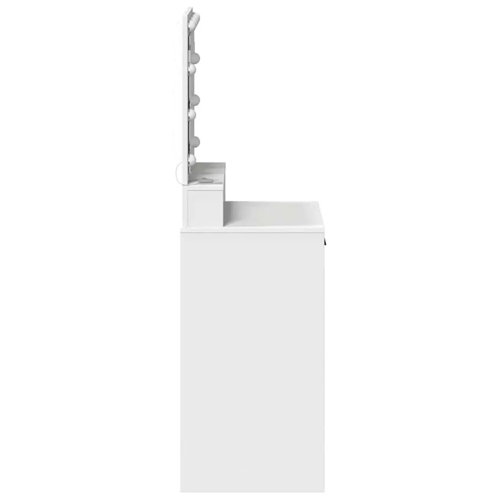 Dressing Table White LED Mirror Storage 50 x 41 x 135 cm