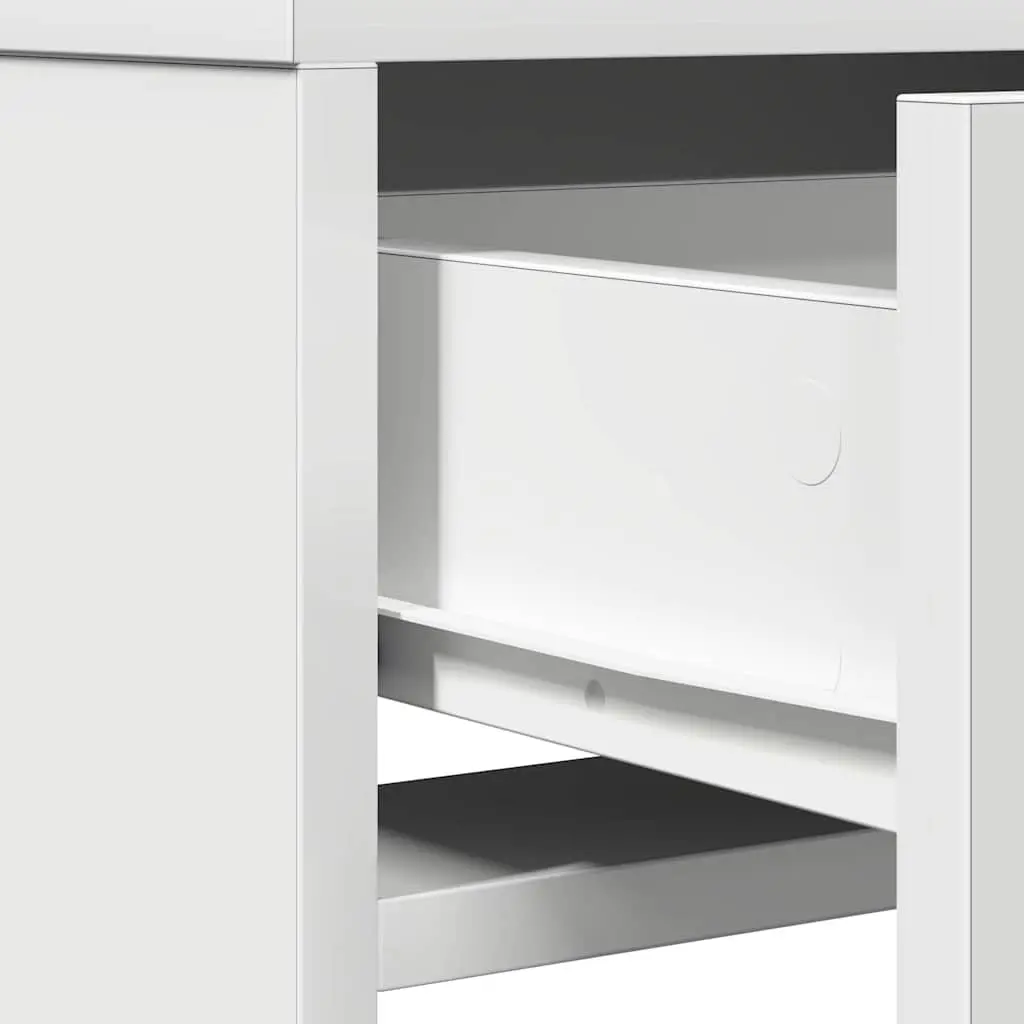 Dressing Table White LED Mirror Storage 50 x 41 x 135 cm