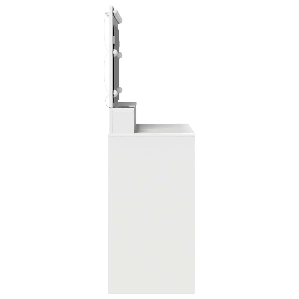 Dressing Table with LED Mirror and Storage Options