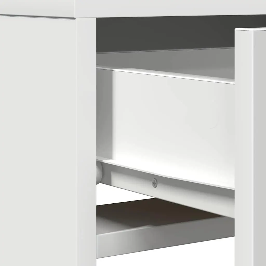 Dressing Table Modern White LED Mirror USB Drawer Storage 50 x 41 x 140 cm