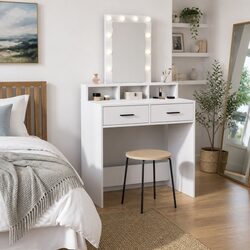 Your New Favorite Dressing Table with LED Mirror