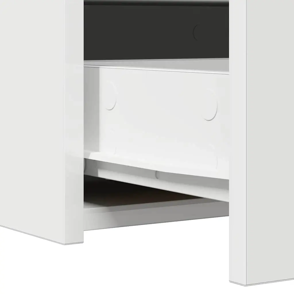 White Dressing Table Bedroom Vanity Unit Modern Design Engineered Wood Storage