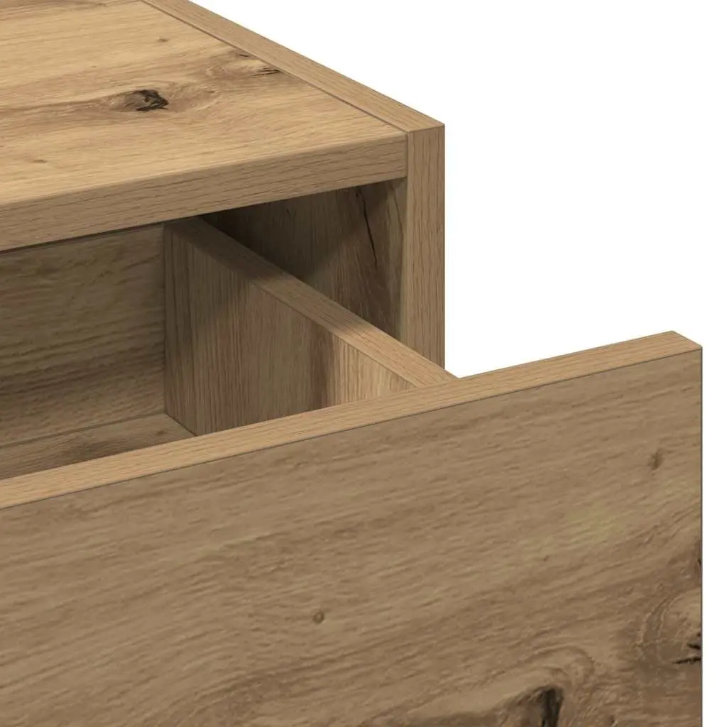 Dressing Table Brown Bedroom Vanity Storage Drawers Mirror Engineered Wood