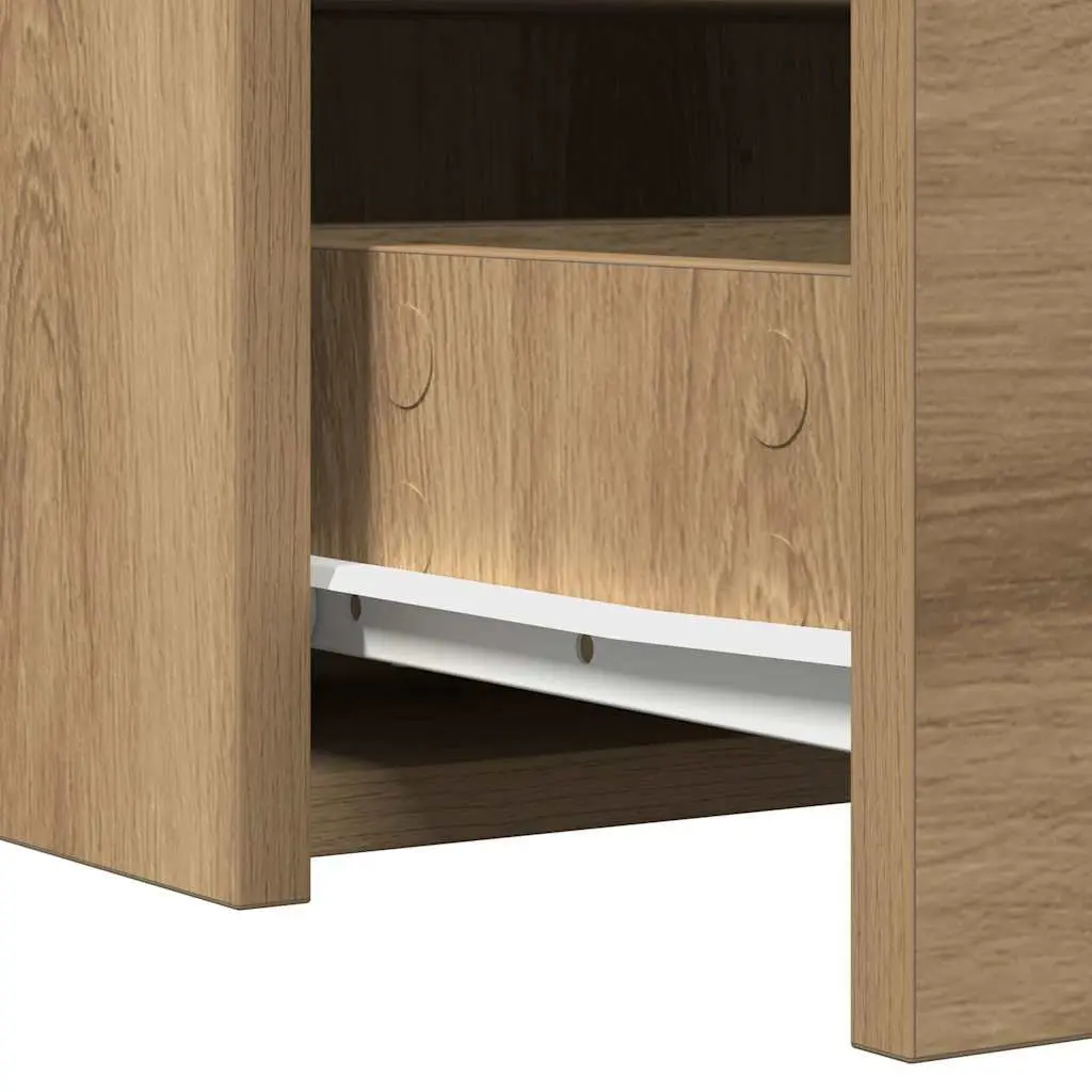 Dressing Table Brown Modern Minimalist Engineered Wood 60 x 40 x 70 cm