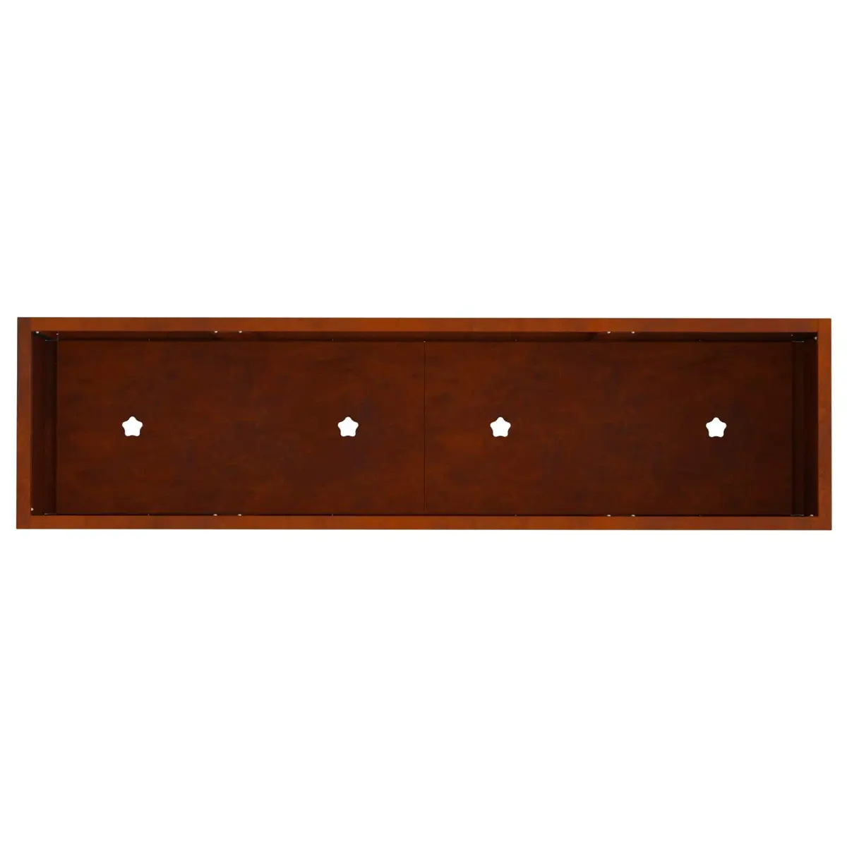 Raised Garden Planter Rectangular Outdoor Metal Weathering Steel 100x26x82cm