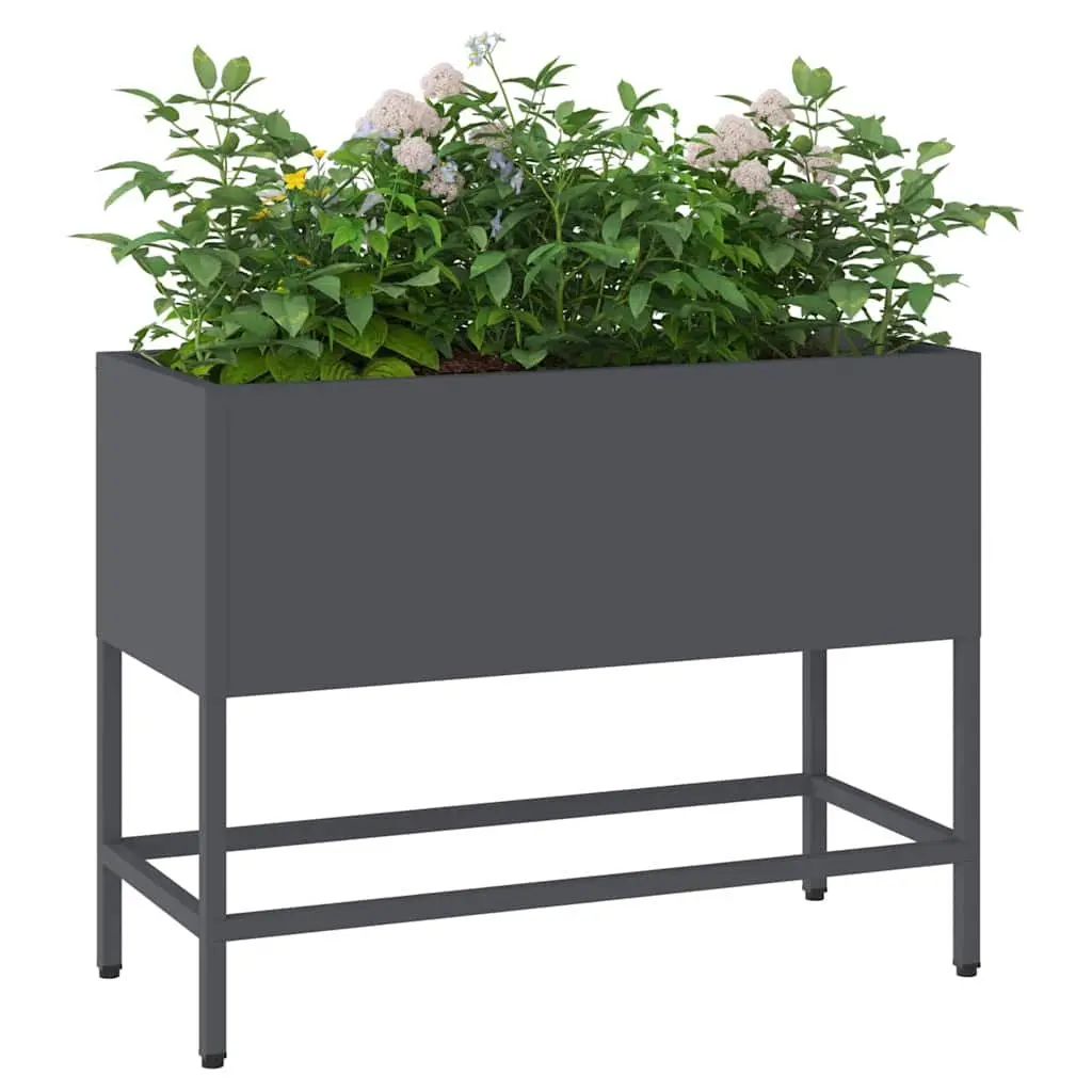 Raised Garden Planter Rectangular Outdoor Gardening Bed Steel Metal Container