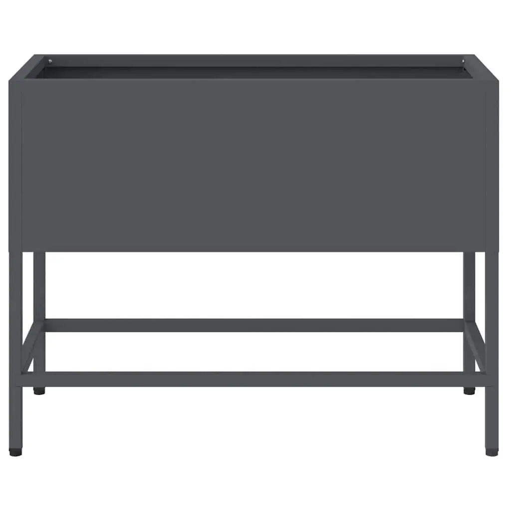 Raised Garden Planter Rectangular Outdoor Gardening Bed Steel Metal Container