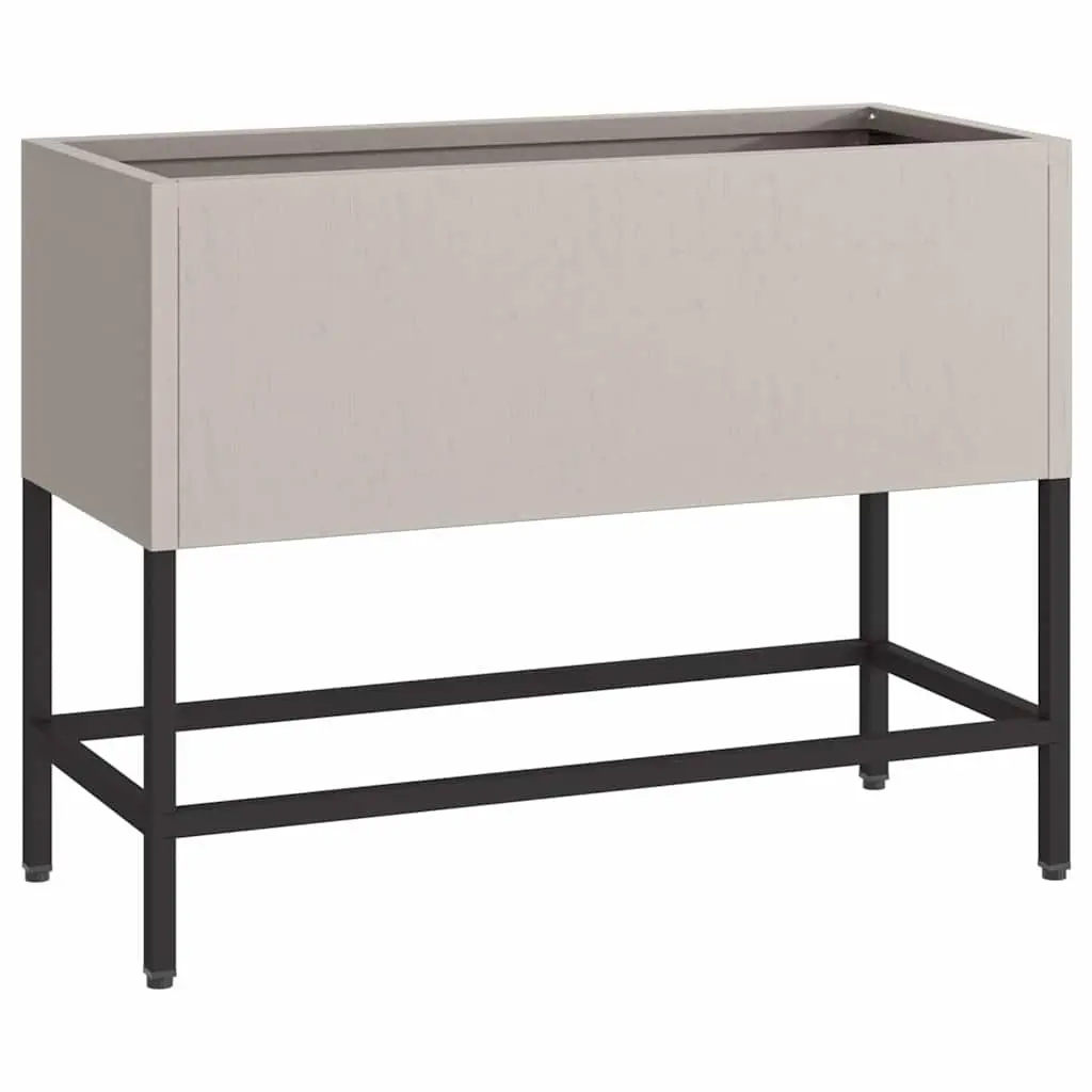 Outdoor Raised Garden Planter Rectangular Weathering Steel Burnt Orange 60x26x45cm
