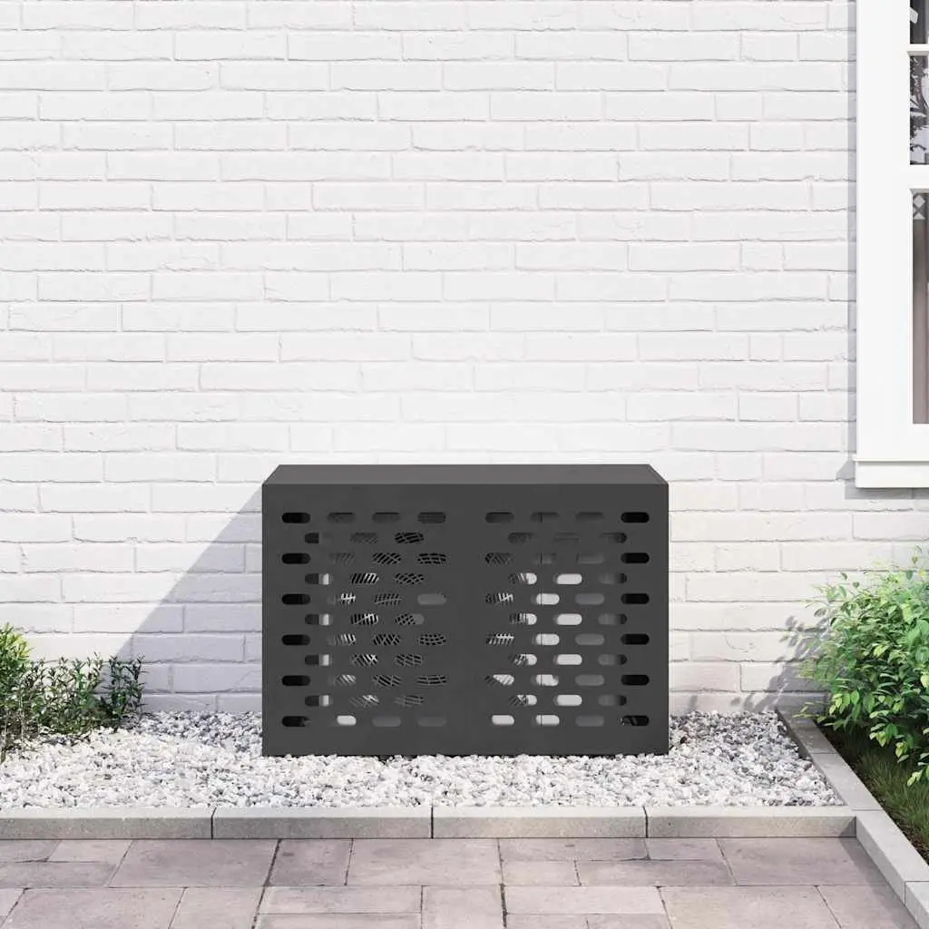 Air Conditioner Cover Rectangular Steel Outdoor Unit Protection Weather Dust