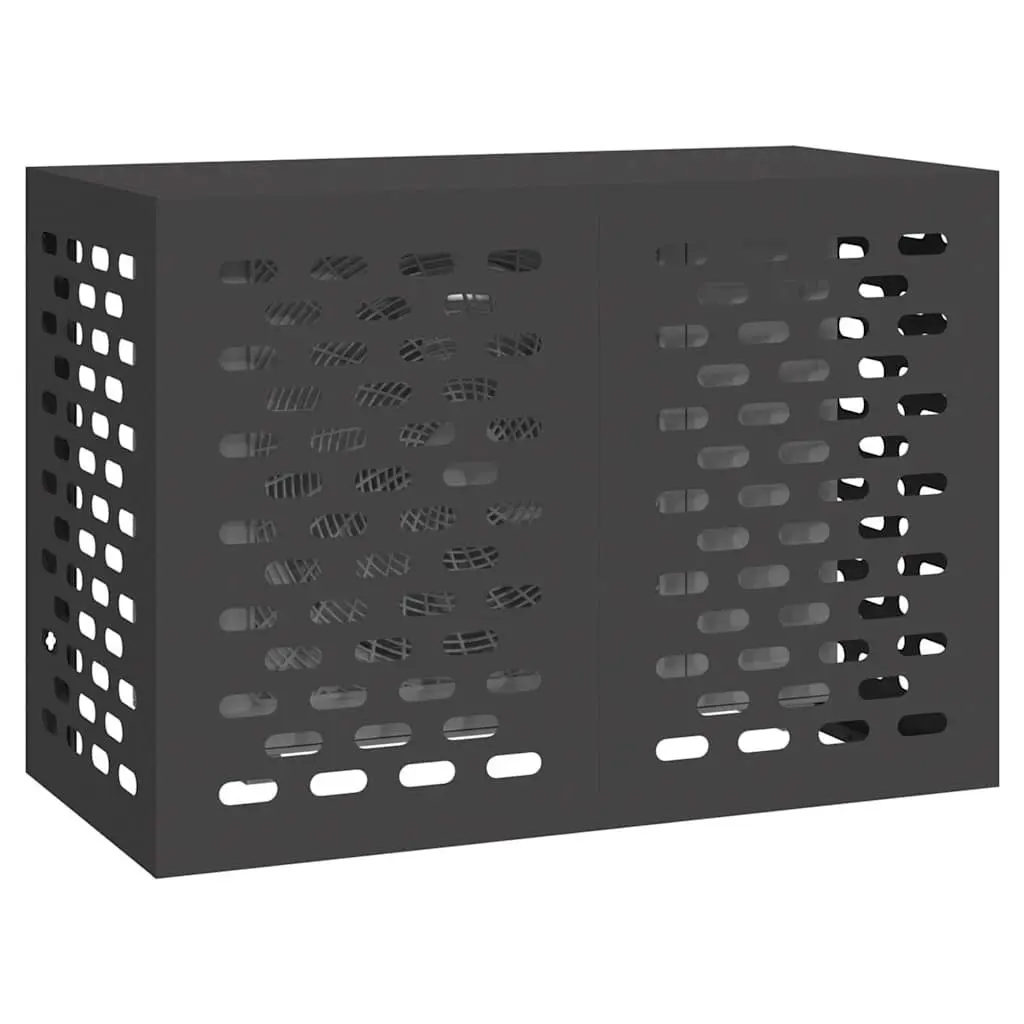 Air Conditioner Cover Rectangular Steel Outdoor Protective Weather Shield 100 x 50 x 70 cm