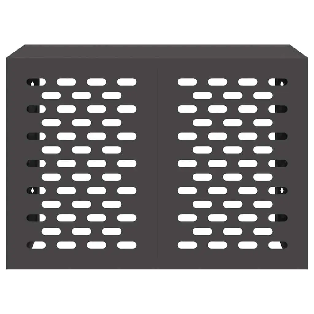 Air Conditioner Cover Rectangular Steel Outdoor Protective Weather Shield 100 x 50 x 70 cm