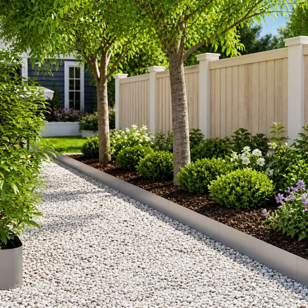 Garden Edging Border Galvanised Steel Silver 100cm 30 Pieces