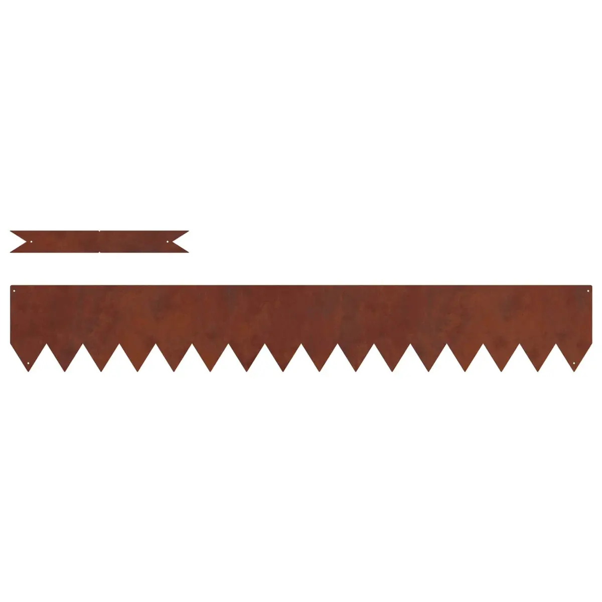 Garden Lawn Edging Weathering Steel Border 20 Piece Landscape Pathway Separator
