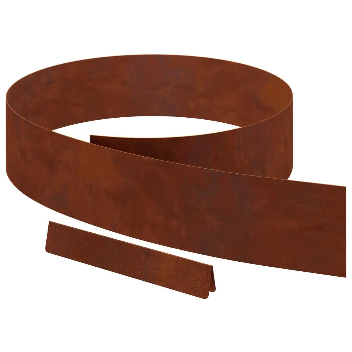 Garden Lawn Edging Weathering Steel Brown 450cm 4 Pieces