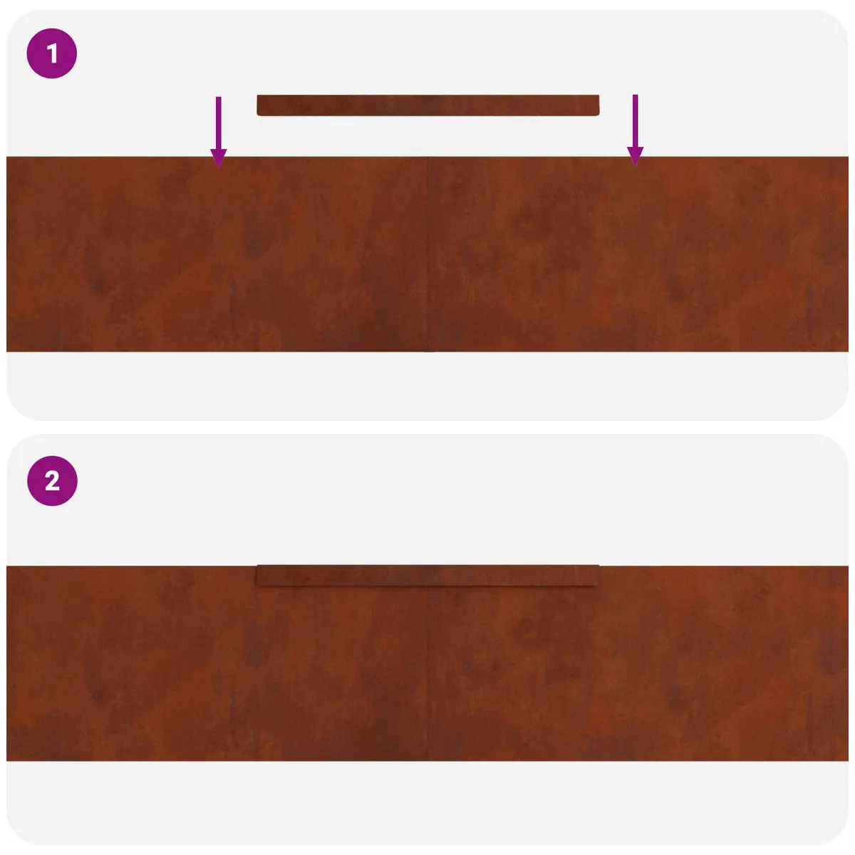 Garden Lawn Edging Weathering Steel Border 450cm