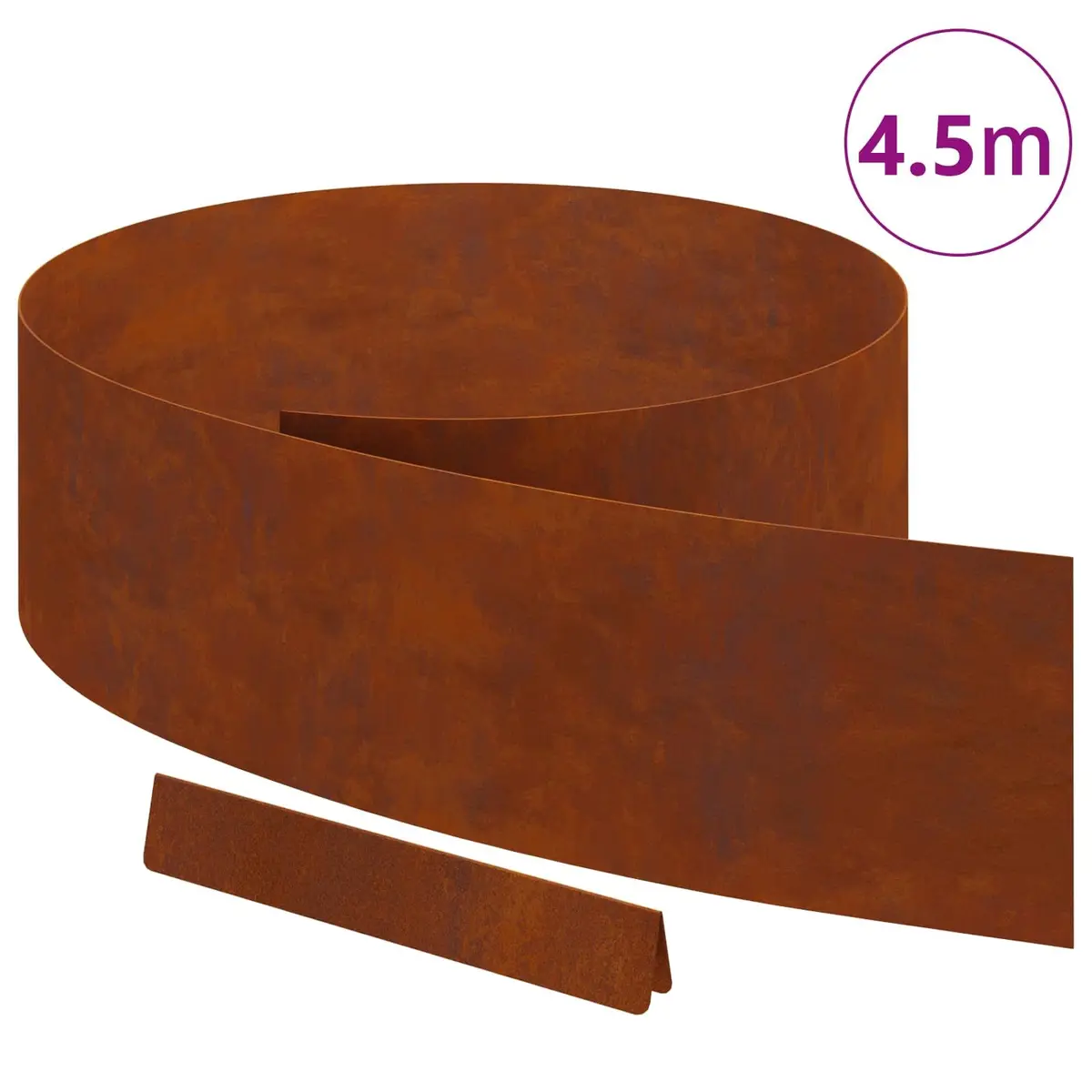 Garden Lawn Edging Weathering Steel Border 450cm